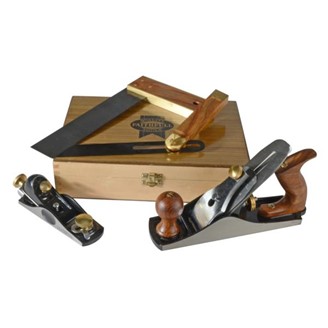 4 PIECE WOODWORKING PLANE AND SQUARE SET